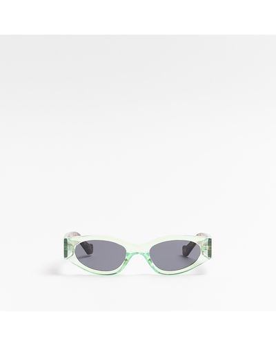 River Island Slim Sunglasses - Green
