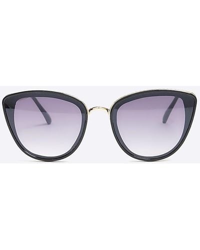 River Island Cat Eye Sunglasses - Metallic