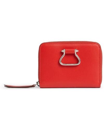 Roberto Cavalli Poppy Leather Rasna Wallet - Red