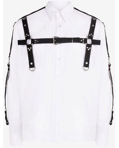Roberto Cavalli Harness Cotton Shirt - White