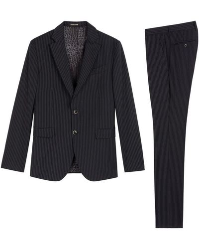 Roberto Cavalli Pinstripe Two-piece Suit - Black
