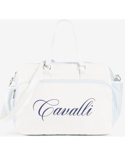 Roberto Cavalli Wickeltasche mit logo-print - Weiß