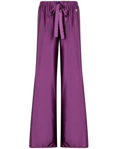 Roberto Cavalli Wide-leg Trousers - Purple