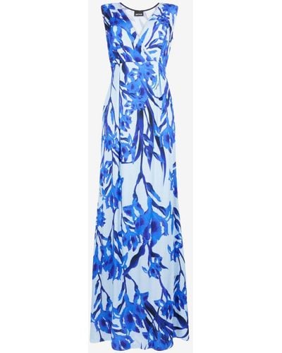 Roberto Cavalli Just Cavalli Floral-print Maxi Dress - Blue