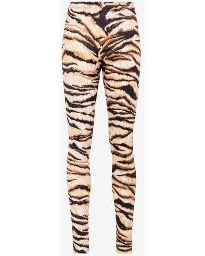 Roberto Cavalli Tiger-print leggings - Natural
