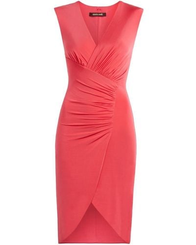 Roberto Cavalli Ruched Bodycon Dress - Pink