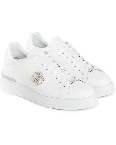 Roberto Cavalli Rc Monogram Sneakers - White