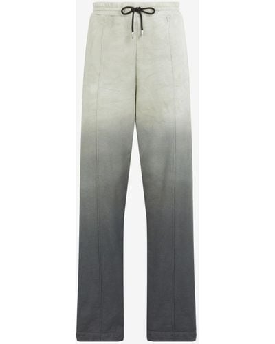 Roberto Cavalli Faded Cotton Sweatpants - Gray