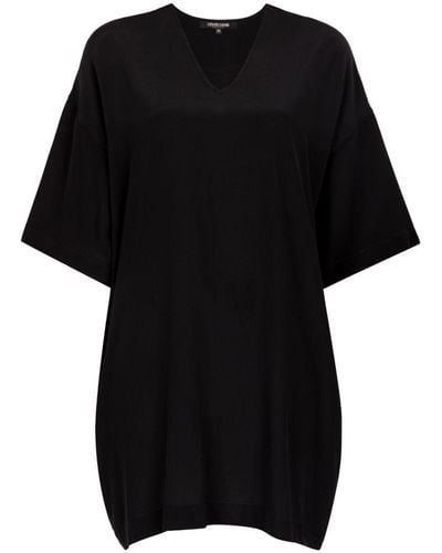 Roberto Cavalli Silk Mini Dress - Black