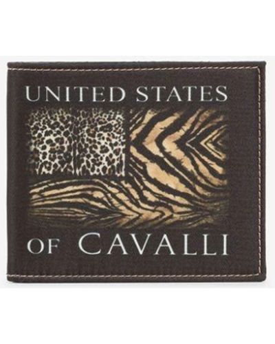 Roberto Cavalli Animal-print Bifold Wallet - White
