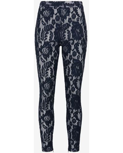 Roberto Cavalli Just cavalli lace trousers - Blau