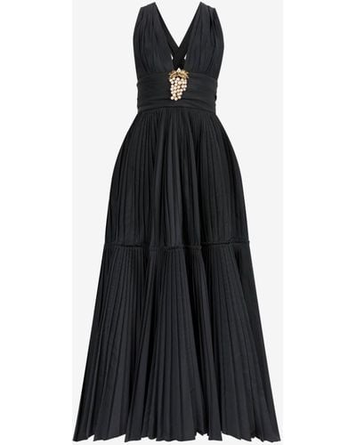 Roberto Cavalli Crystal-embellished Maxi Dress - Black