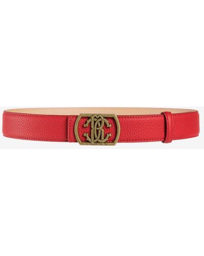 Roberto Cavalli Rc Monogram Belt - White