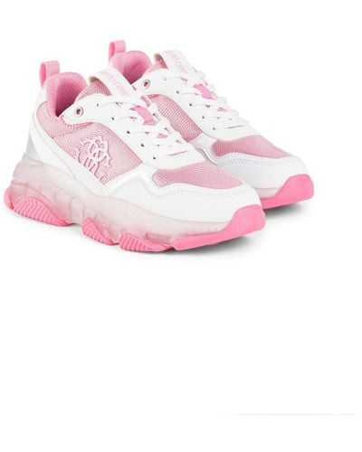 Roberto Cavalli Rc Monogram Chunky Sneakers - Pink
