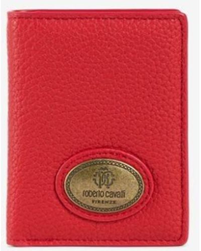 Roberto Cavalli Rc Monogram Bi-fold Wallet - Red