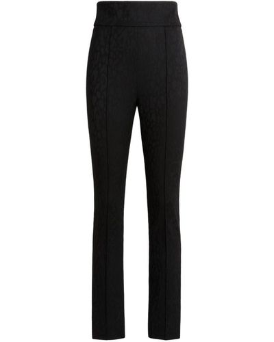 Roberto Cavalli Leopard Jacquard leggings - Black