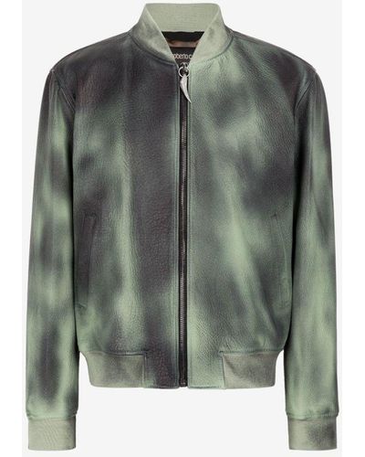 Green Roberto Cavalli Jackets for Men | Lyst
