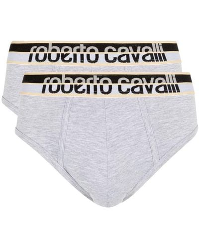 Roberto Cavalli Logo Briefs - White