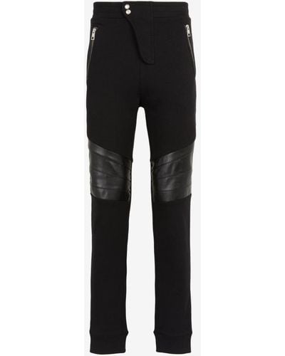 Roberto Cavalli Just Cavalli Biker-style Sweatpants - Black
