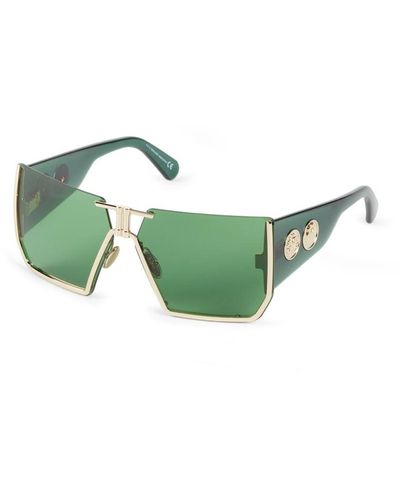 Roberto Cavalli Sonnenbrille mit eckigem gestell - Grün