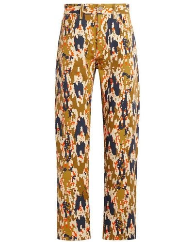 Roberto Cavalli Geometric Python Print Jeans - Multicolor