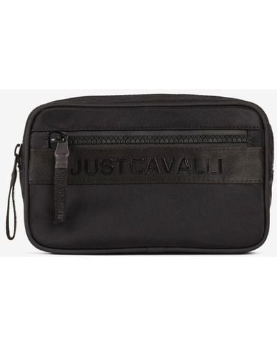 Roberto Cavalli Just Cavalli Logo-appliqué Belt Bag - Black