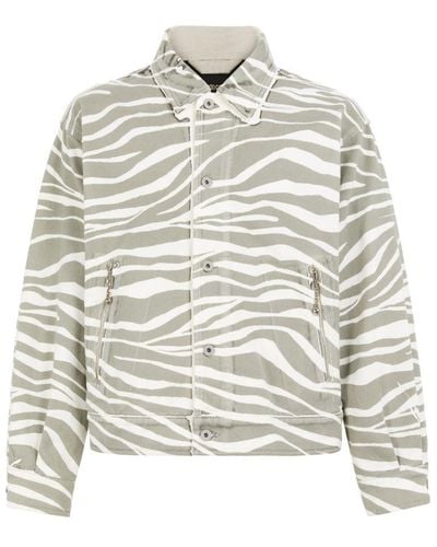 Roberto Cavalli Zebra-print Jacket - White