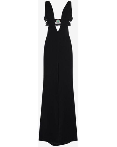 Roberto Cavalli Cut-out Maxi Dress - Black