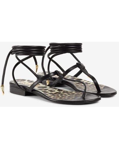 Contribución Estúpido Recogiendo hojas Roberto Cavalli Flat sandals for Women | Online Sale up to 73% off | Lyst