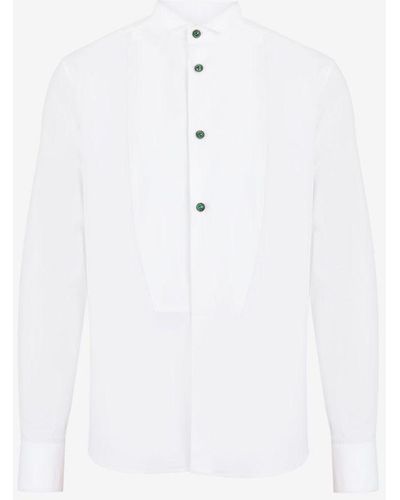 Roberto Cavalli Cotton Dress Shirt - White