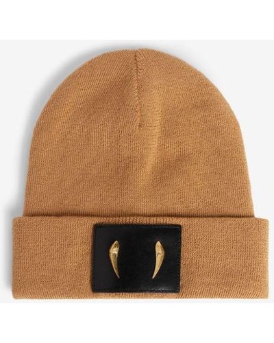 Roberto Cavalli Tiger Tooth Beanie - Multicolour