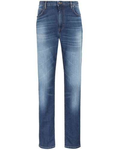 Roberto Cavalli Faded straight-leg jeans - Blau