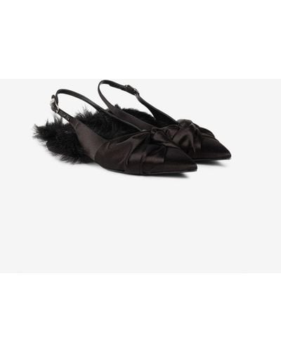 Roberto Cavalli Le Pettegole Slingback Court Shoes - Black