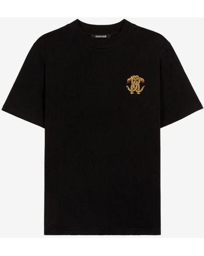 Roberto Cavalli Logo-print T-shirt - Black