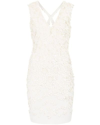 Roberto Cavalli Sequin-embellished Mini Dress - White
