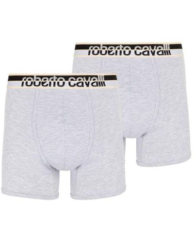 Roberto Cavalli Logo Boxer Briefs - Grey