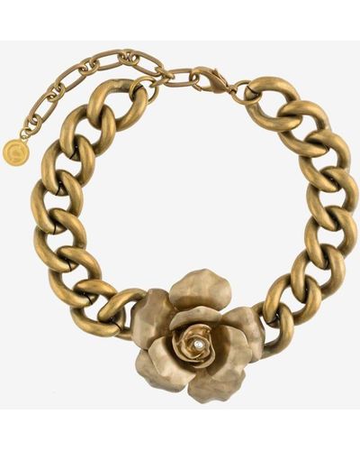 Roberto Cavalli Rose Necklace - Metallic