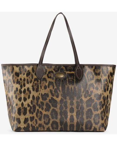 Roberto Cavalli Leopard-print Large Tote Bag - Brown