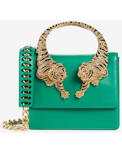 Green Roberto Cavalli Shoulder bags for Women | Lyst