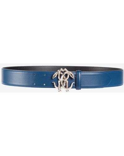 Blue Roberto Cavalli Belts for Men | Lyst