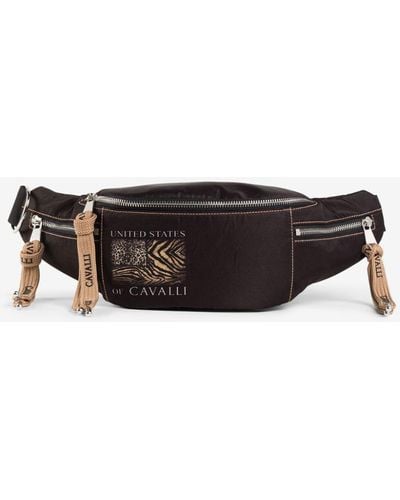 Roberto Cavalli Animalier Patchwork-print Belt Bag - White