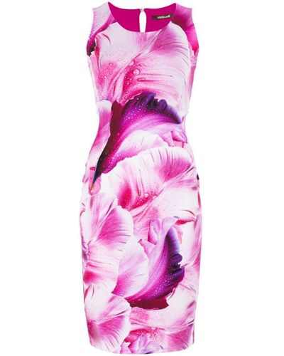 Roberto Cavalli Floral-print Dress - Pink