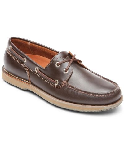 rockport men's perth deck shoes