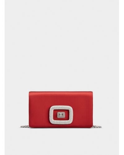 Roger Vivier Viv' Choc Jewel Mini Bag - Red
