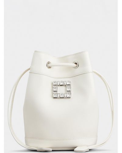 Roger Vivier Très Vivier Bucket Bag - White