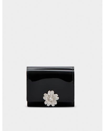 Roger Vivier Rv Bouquet Wallet - Black