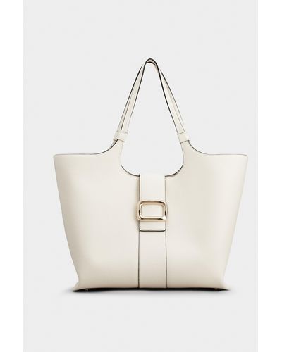 Roger Vivier Viv' Choc Medium Shopping Bag - Natural