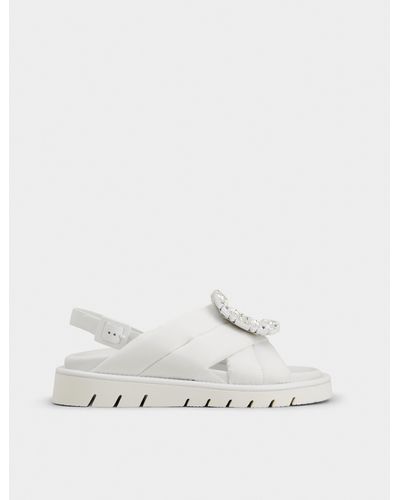 roger vivier white sandals