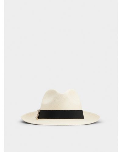 Roger Vivier Très Vivier Panama Hat - Natural