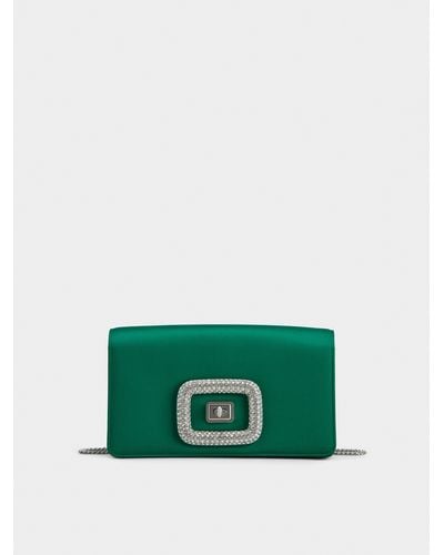 Roger Vivier Viv' Choc Jewel Mini Bag - Green